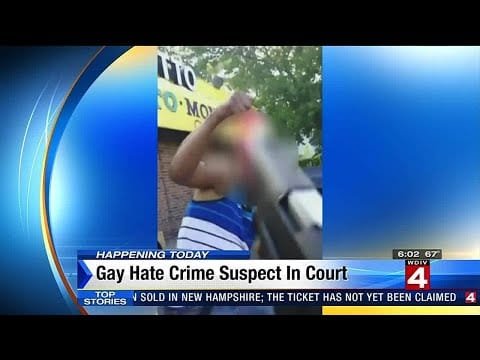 Gay hate crime suspect in court