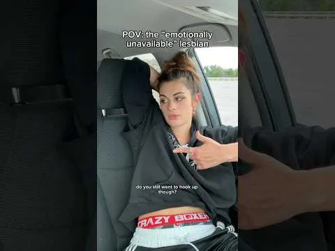 POV: the “emotionally unavailable” lesbian. Part 3. #comedy #funny #skit #lesbian