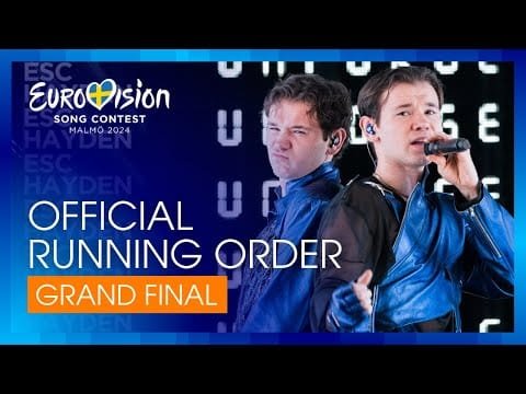 Official Running Order – Grand Final | Eurovision 2024