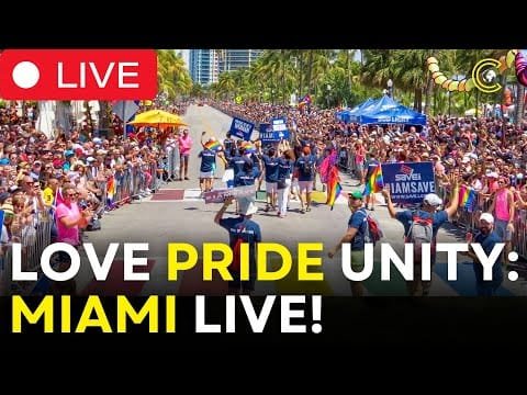 LIVE | Miami Beach Pride Parade 2025 – Celebration of Love, Identity & Unity! 🏳️‍🌈 | CLRCUT